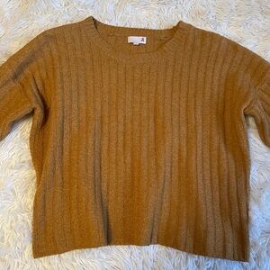 SO Ribbed Tan Sweater